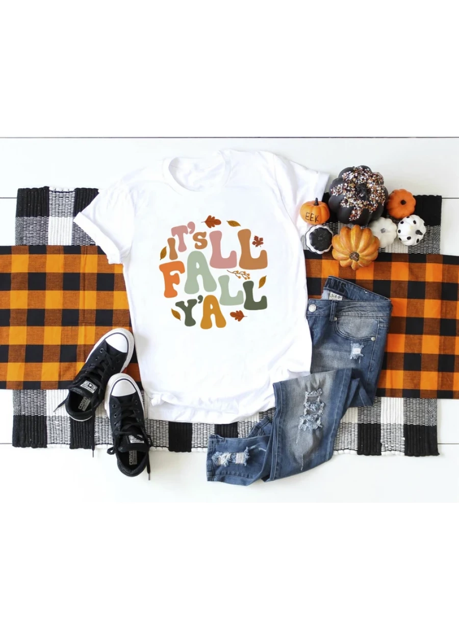 It's Fall Y'all Shirt, Fall Shirt, Pumpkin Shirt, Cute Fall Shirt, Fall Crewneck, Happy Fall Yall