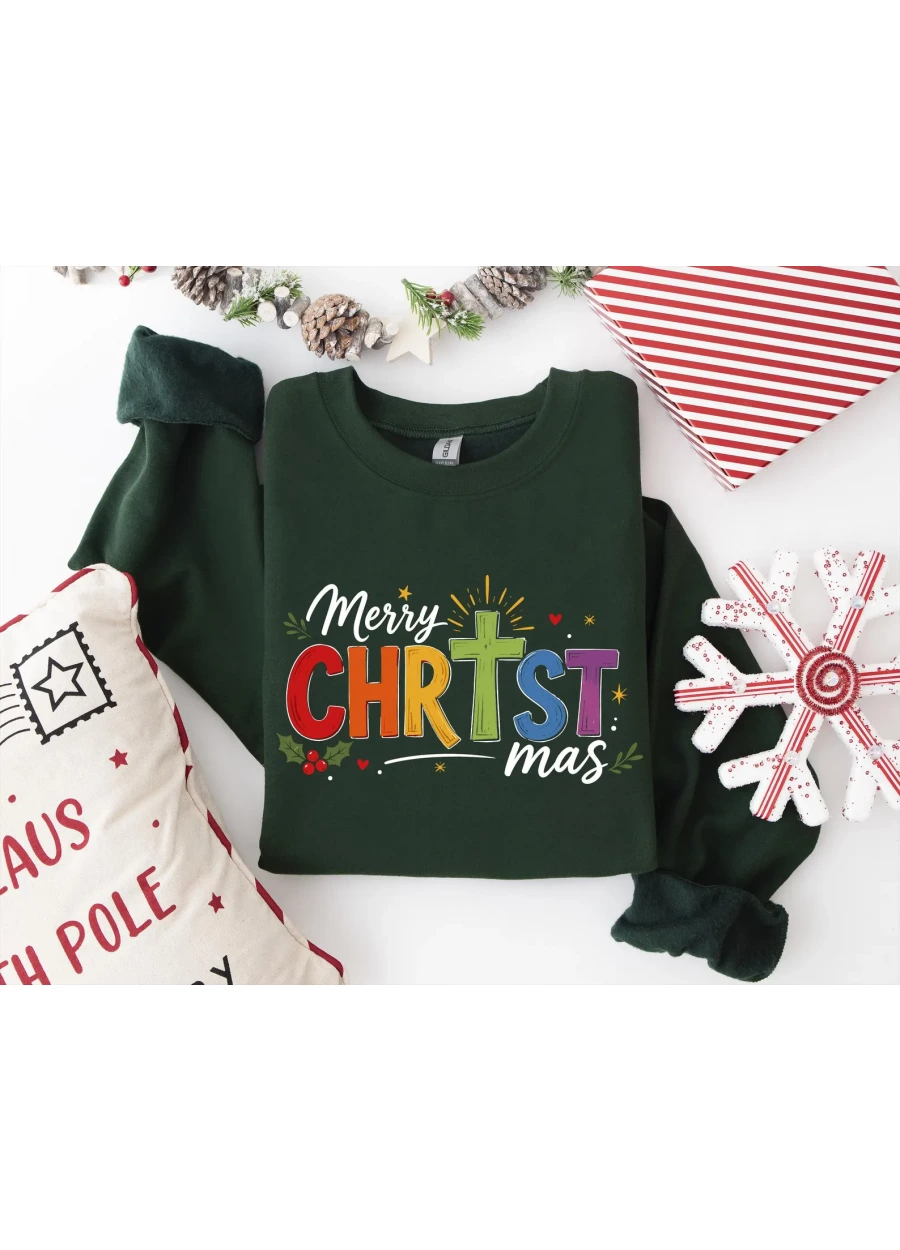 Merry Christmas Sweatshirt, Christmas Jesus Sweater, Religion Shirt, Gift For Christian