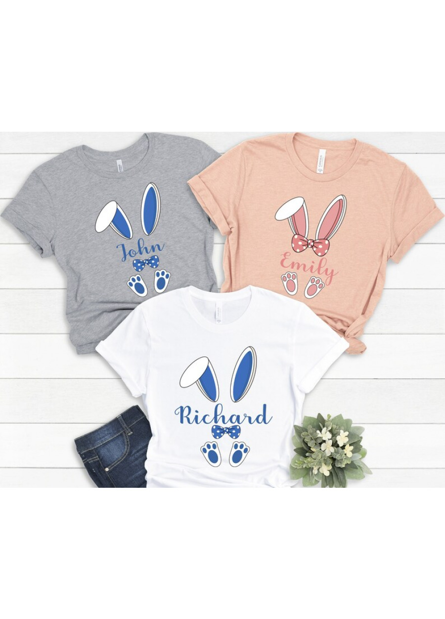 Personalized Easter Bunny Shirt: Family Matching Rabbit Tee