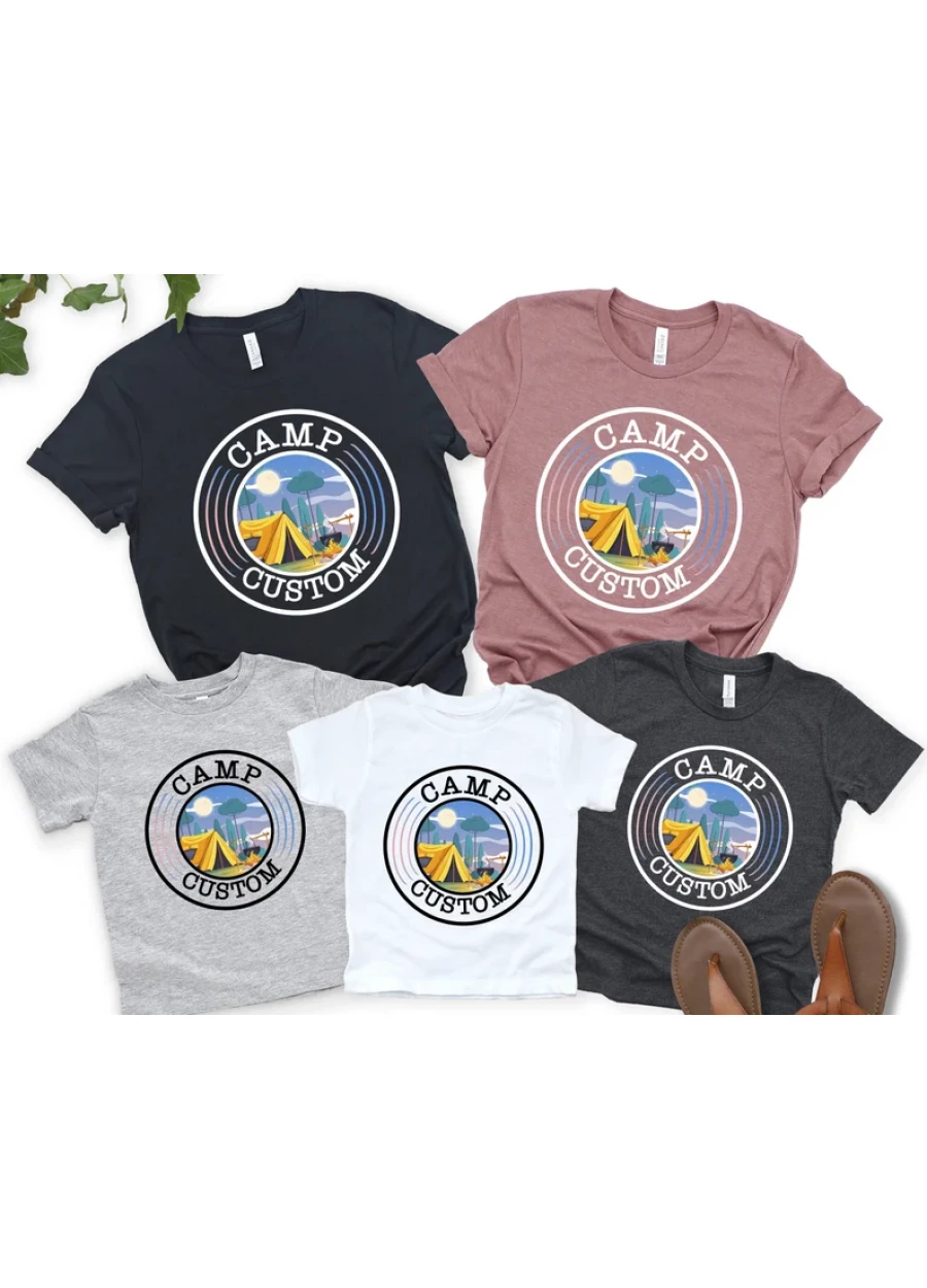 Custom Camp T-Shirt: Family Camping Trip Shirt