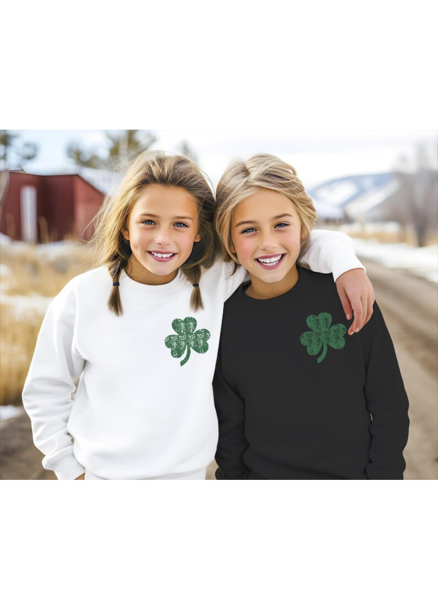 Irish Shamrock Sweatshirt, St. Patrick's Day Sweater