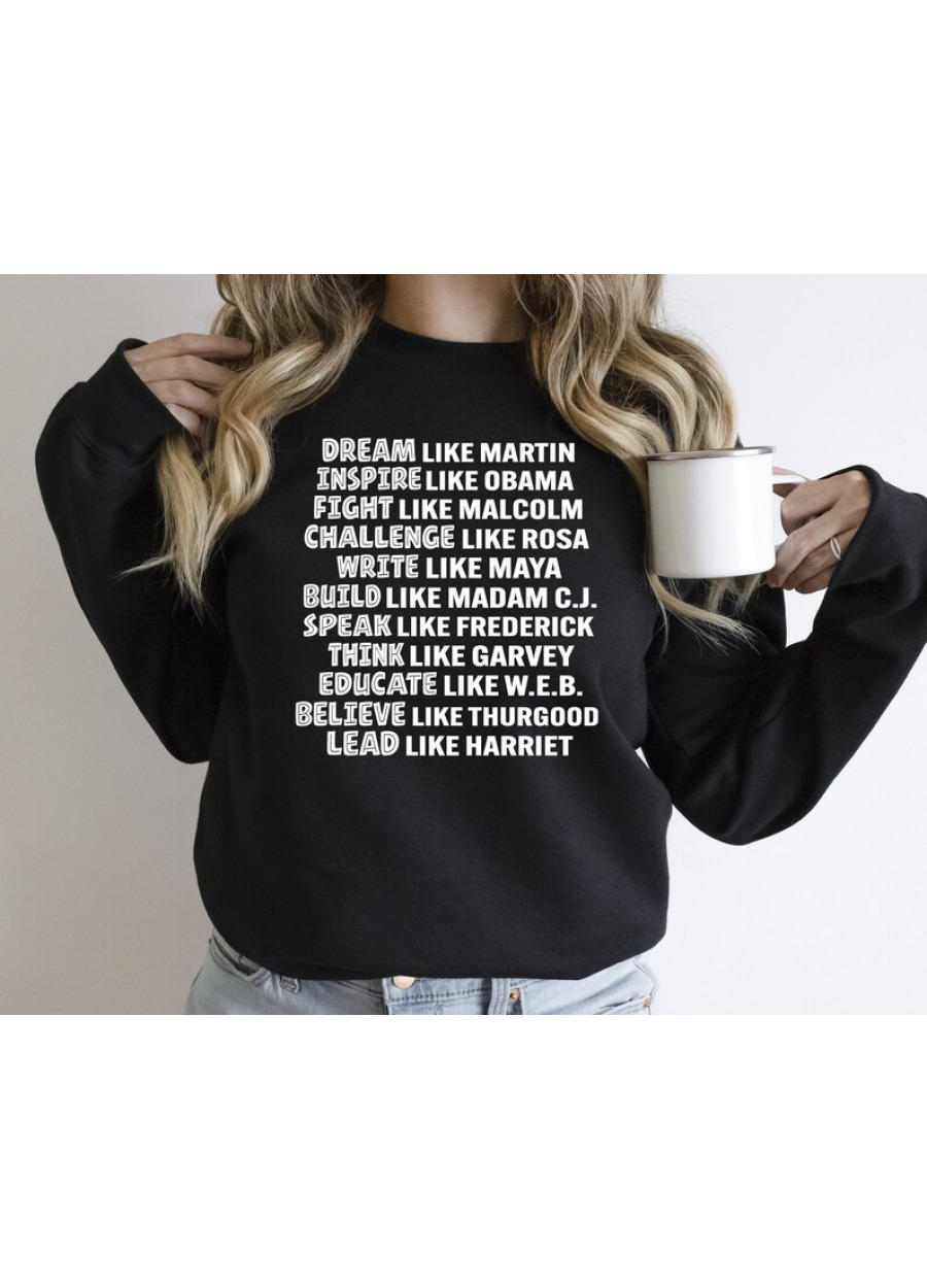 Black History Month Sweatshirt: Civil Rights Leaders Hoodies