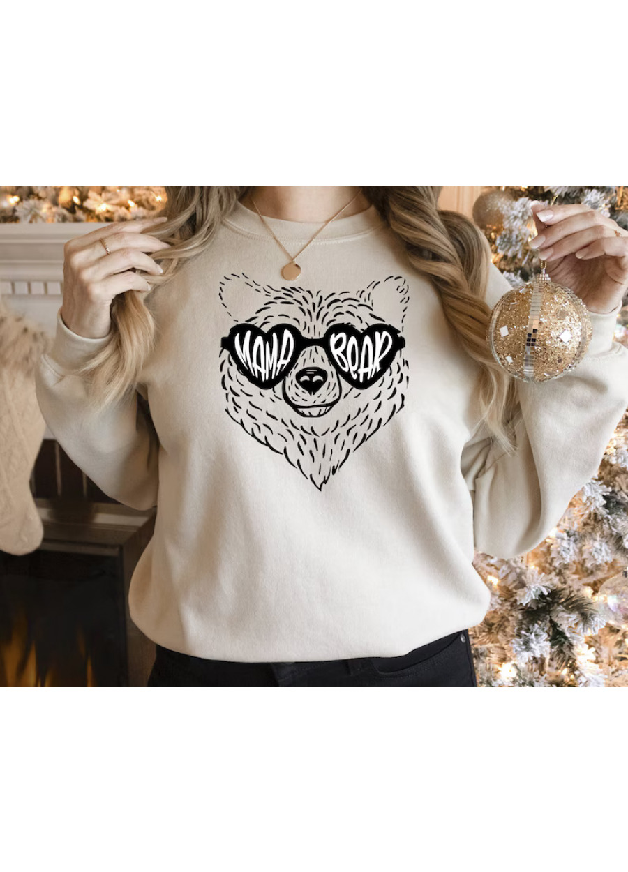 Mama Bear Sweatshirt, Bear Sweatshirt, Cool Mom Sweatshirt, Mother’s Day Gifts For Mom, Shirt For Mom, Birthday Gift for Her