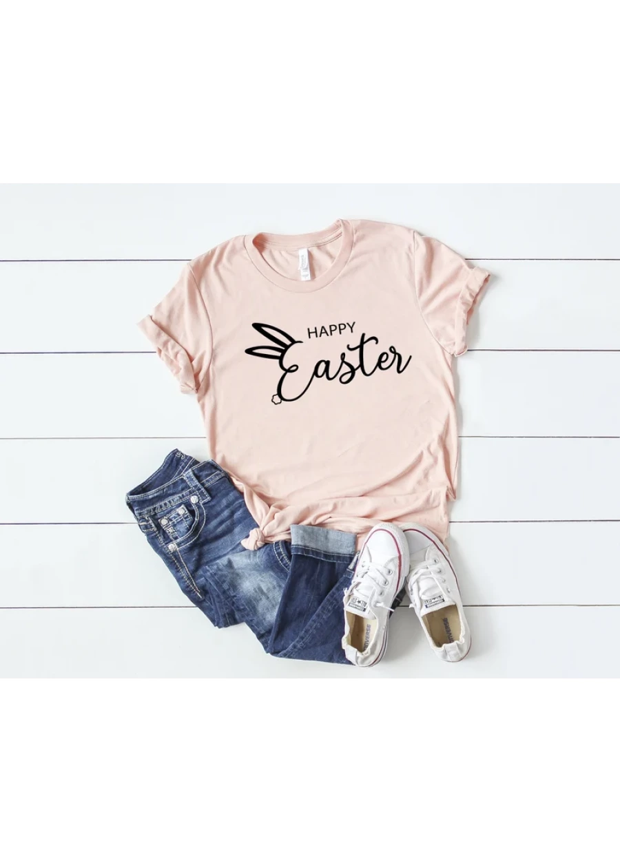 Happy Easter Shirt, Matching Easter Shirts, Cute Easter Tee, Easter Gift for Her, Easter Shirts for Women