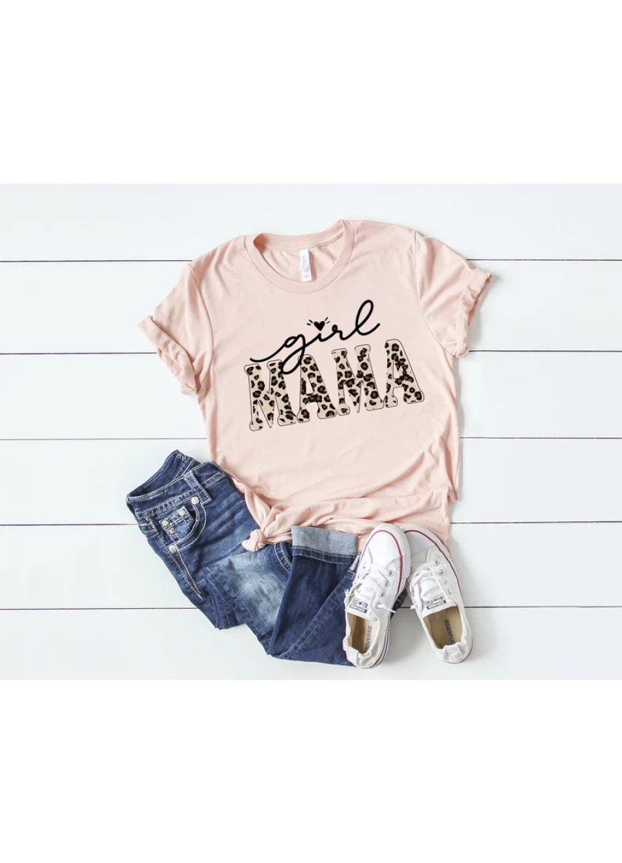 Girl Mama Leopard Print Shirt - Mom of Girls Tee