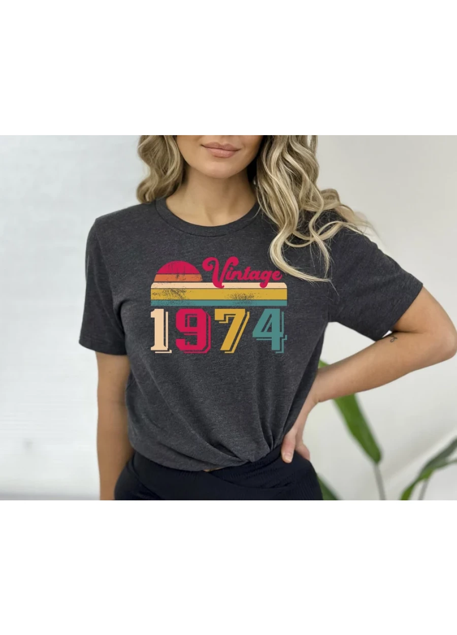 Vintage 1974 Retro 50th Birthday T-Shirt