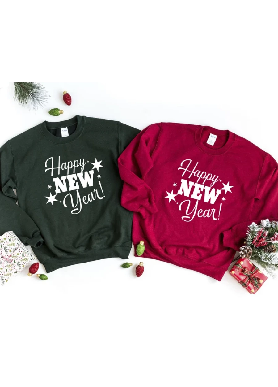 Happy New Year Sweatshirt: Christmas Family Vacation Tees