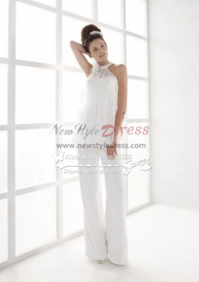2PC Elegant Elastic pants bridal outfits for wedding wps-060