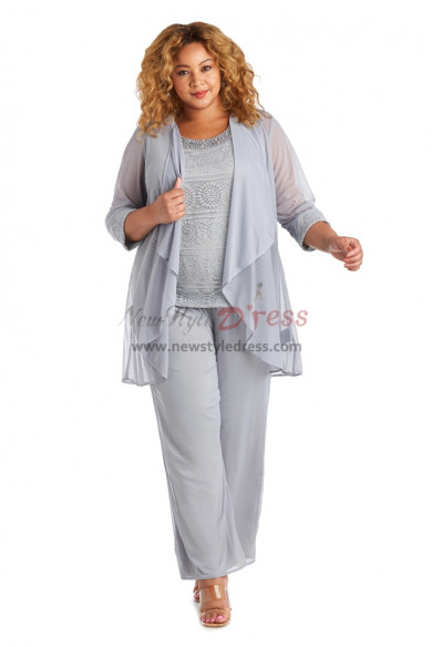 Silver 3PC Plus Size Mother