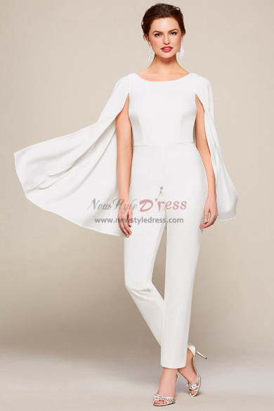New Style Fashion Chiffon Bridal Jumpsuits With Cape wps-128