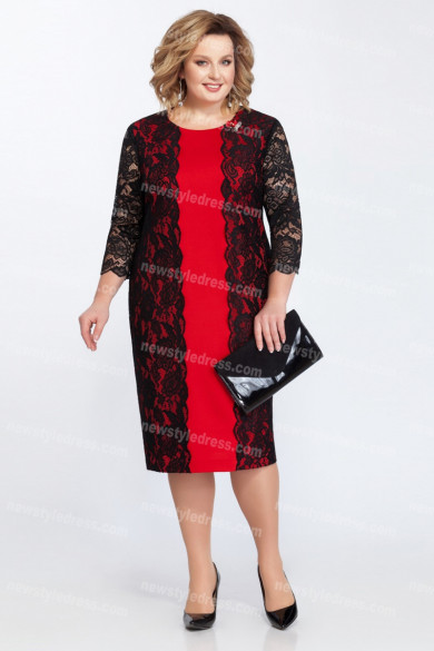 2021 Plus Size Mother Of The Bride Dress Fashion Mid-Calf Women