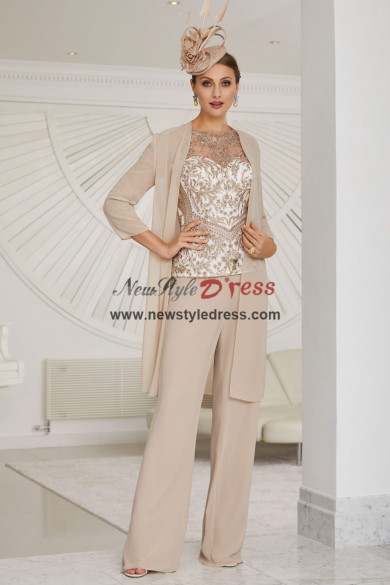 3PC Mother of the Bride Pantsuits,Women