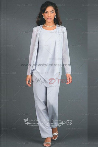 Hand Beading Elegant Elastic pants Mother of the bride pants suit nmo-105