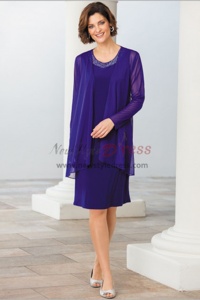 Knee-Length Mother of the bride dresses with jacket nmo-472