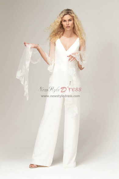 New style Bridal Jumpsuit for Beach wedding wps-154
