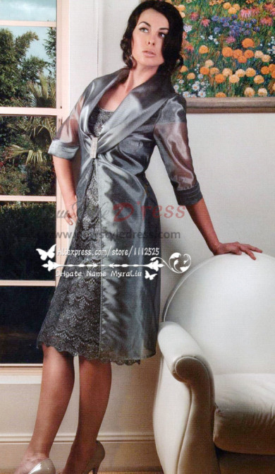Charcoal Dressy Mother of the bride dress outfits cms-081