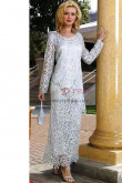 2019 Fashion Gray Sleeve length Mother of the bride dresses nmo-342
