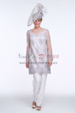 new style Gray Mother of the bride pant suit dresses nmo-435