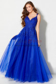 2023 Sweetheart A-Line Prom Dresses, Royal Blue Classic Floor Length Wedding Party Dresses pds-0012-1
