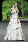 Hot Sale Ruched Chest Appliques Gorgeous Spring wedding gowns nw-0243