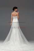 Red Lace Embroidery Cathedral Train beading Wedding Dresses nw-0113