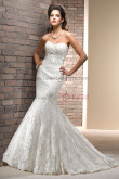 Brush Train Mermaid lace Appliques Glamorous Spring High-end wedding dresses nw-0193