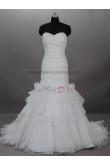 Tiered Sheath Sexy A-Line Strapless Draped Beading Built-in Bra wedding dresses nw-0003