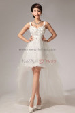 Vest high low White Dresses Wedding Party Glass Drill flower nw-0054 