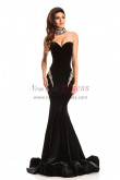 Black Classic Sweetheart Evening Dresses, Gorgeous Mermaid Wedding Party Dresses with Brush Train pds-0072-1