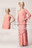 Spring Mother of the bride set Tiered dress withe jacket cms-089