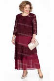 2021 Burgundy Mother Of The Bride Dresses Ankle-Length Plus Size Women's Dresses nmo-729-1