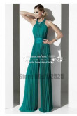 Charming green chiffon prom dresses wide legs accordion pleated jumpsuits for wedding wps-101