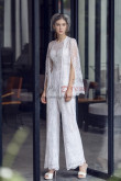 Elegant Chic Lace Wedding Jumpsuit with Jacket, Tute da sposa, Monos de boda wps-296
