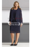 Elegant Plus size mother of the bride dresses lace outfits Knee-Length with jacket