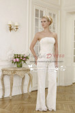 Elegant wedding pants suit lace dress with chiffon cloak wps-027