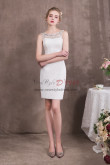 Knee-Length Sheath White Prom dresses NP-0418