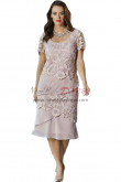 Rotation Tiered Pearl Pink Lace Mother Of The Bride Dress nmo-354