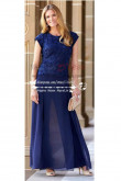 Royal Blue lace in fashion chiffon pant suits for mother of the bride trousers outfits nmo-211