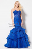 Royal Blue Sweetheart Prom Dresses, Sheath Elegant Multilayer Wedding Party Dresses pds-0018