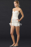 Simple Sweetheart short lace jumpsuit for summer wedding wps-070