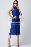 Spring Royal blue Lace Women's Prom Jumpsuit wide legs nmo-236