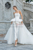 Stylish Overskirt Wedding Jumpsuit Bride, ,Combinaisons de mariage,Tute da sposa wps-301