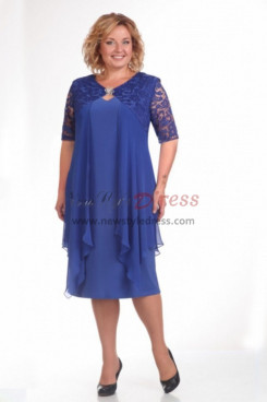 2019 Spring Modern Plus Size Royal Blue Mother Of The Bride Dresses nmo-595