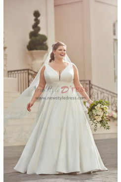 2023 Spring Plus Size A-line Wedding Dresses, Gorgeous Garden Sweetheart Bride Dresses bds-0037