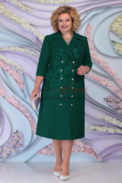 Green Mother Of The Bride Women's Coat, Plus Size Women's Dresses nmo-768-5