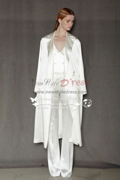 Modern Elegant Soft satin bridal pant suits wps-093