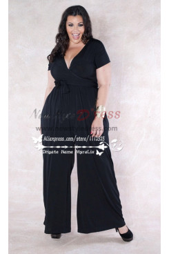 Plus size custom made mother of the bride jumpsuits nmo-172