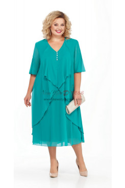 Plus size Jade Green Chiffon Women's Dresses, Vestidos de la madre de la novia nmo-825-3