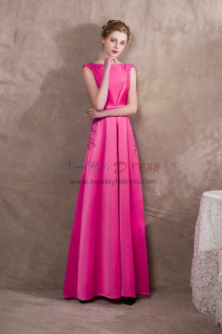 Rose Red Beaded Satin Prom Jumpsuits Wite leg New style NP-0406