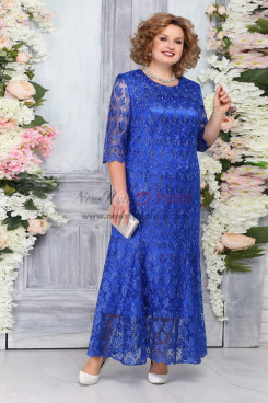 Royal Blue Lace Mother of The Bride Dresses, Robes de grande taille pour femmes nmo-785